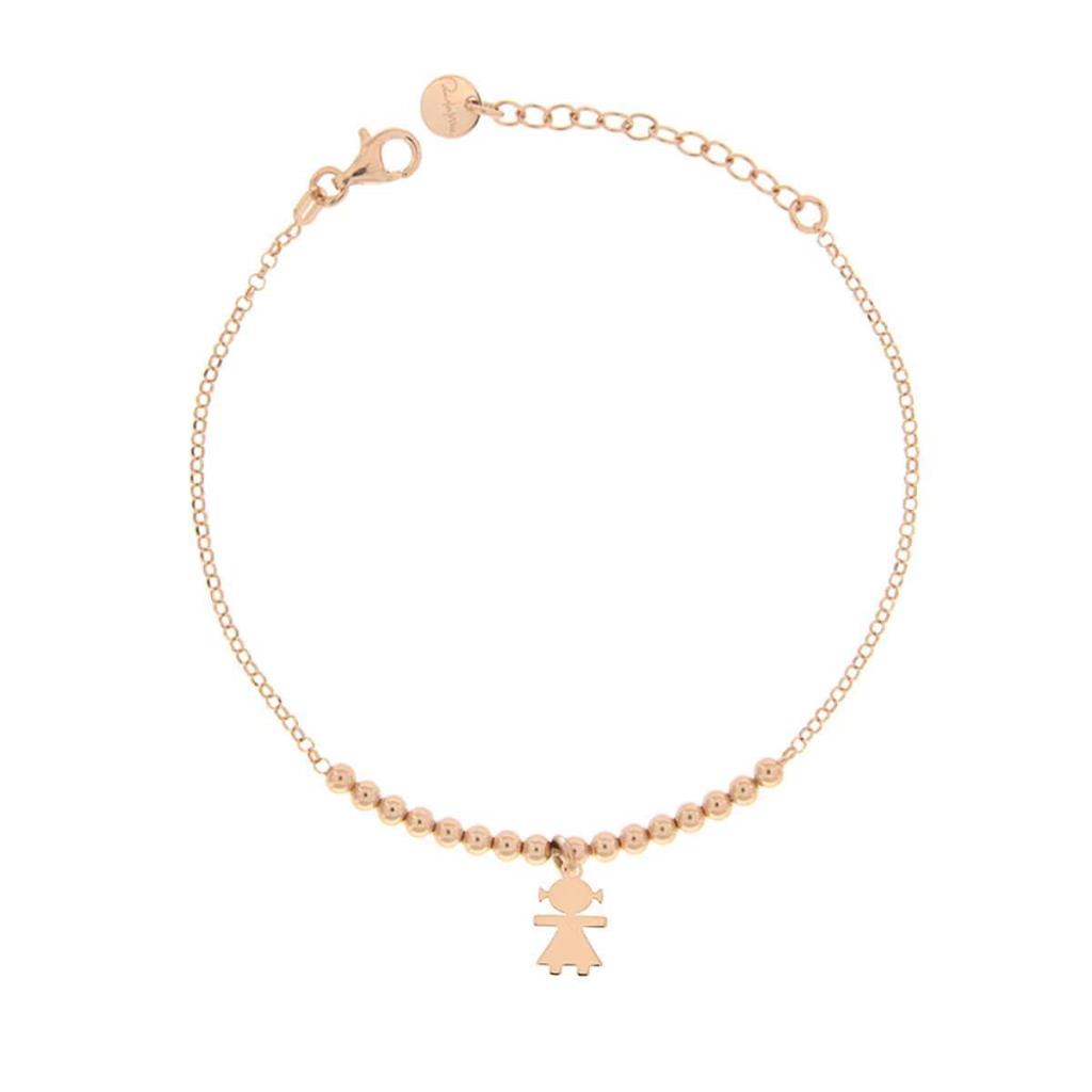 BRACCIALE CON CATENA E BOULE CON BIMBA - RUE DES MILLE