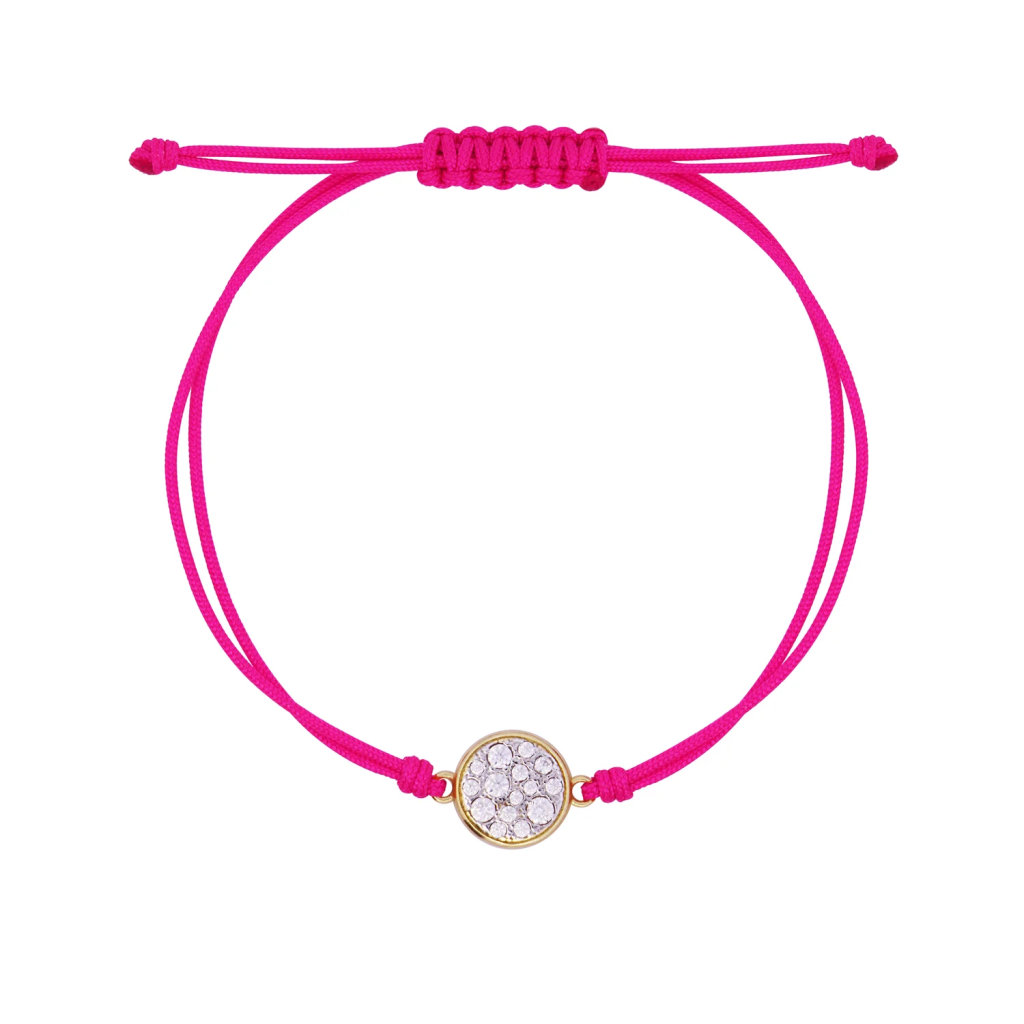 BRACCIALE TESSUTO CERCHIO SMALL PAVÈ - STARDUST TEN - RUE DES MILLE