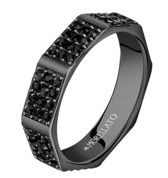 ANELLO MORELLATO MOTOWN BRILLANTINI NERI - MORELLATO