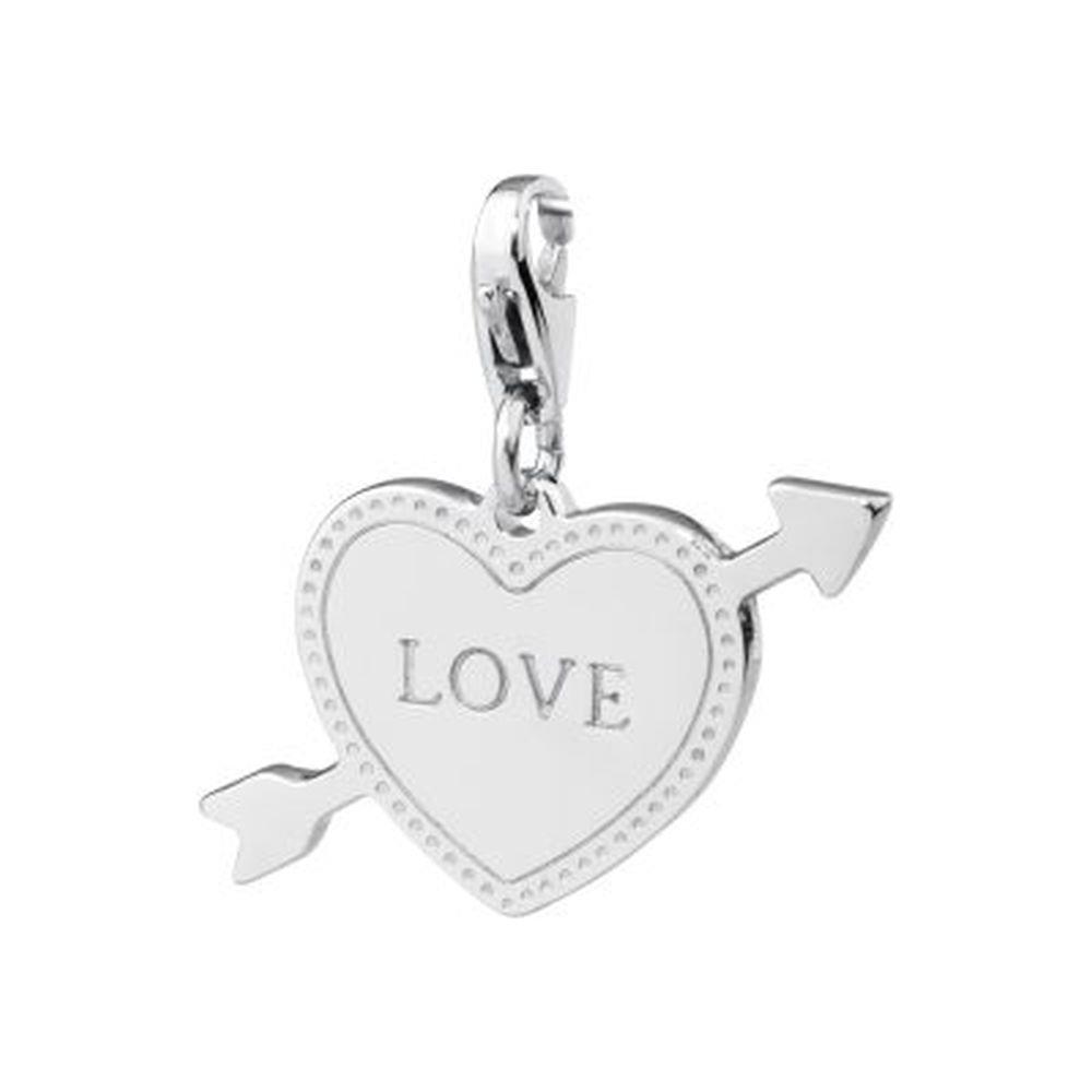 CHARM CUORE CON FRECCIA - S