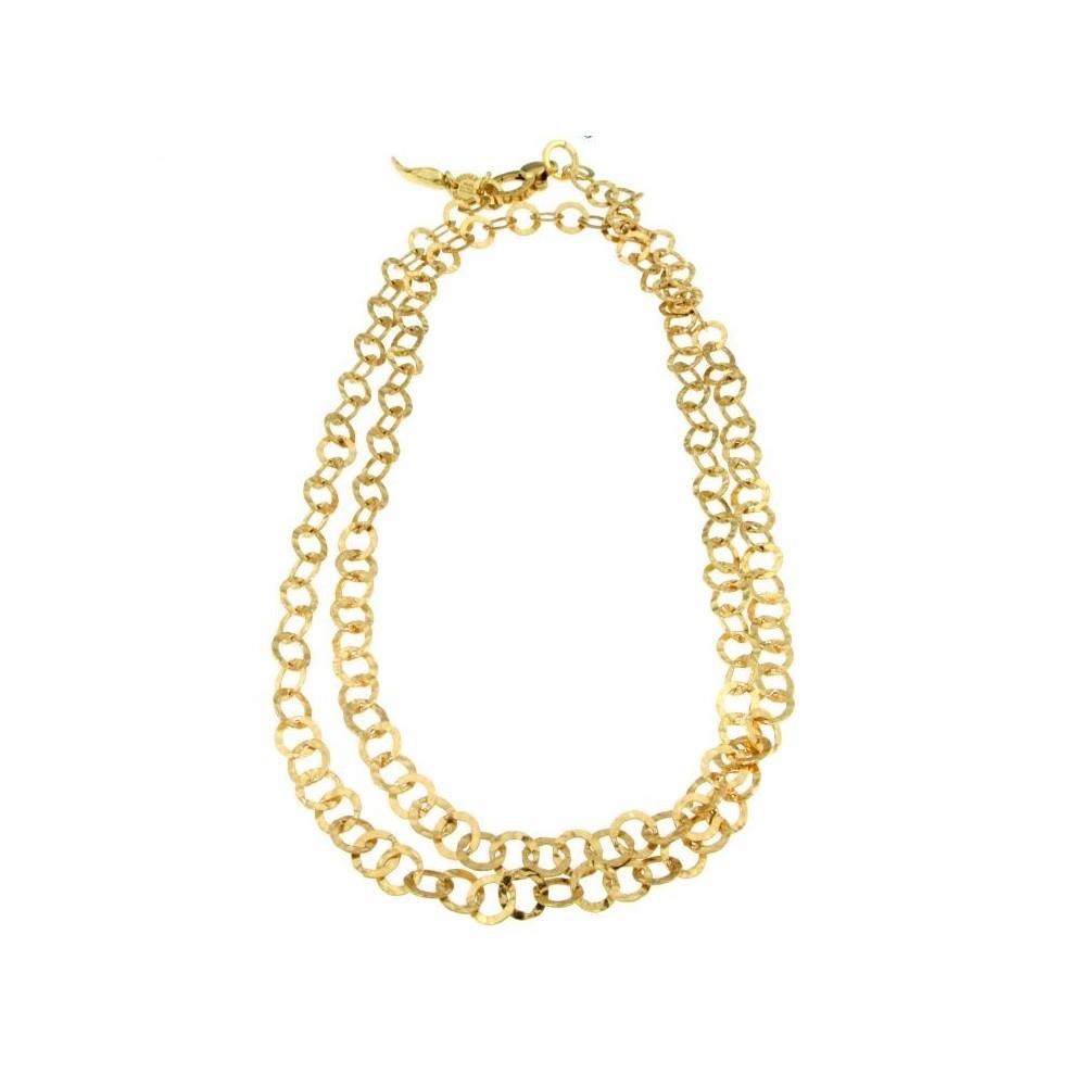 COLLANA CATENA CAPRI DORATA CM 90 - GIOVANNI RASPINI