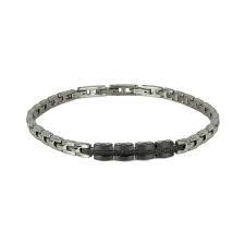 BRACCIALE ZANCAN IN ACCIAIO CON SPINELLI - ZANCAN