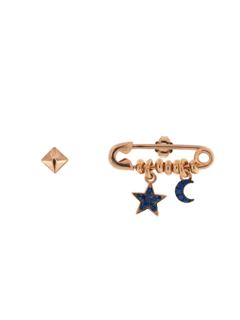 ORECCHINI CON SPILLETTA STELLA E LUNA - RUE DES MILLE