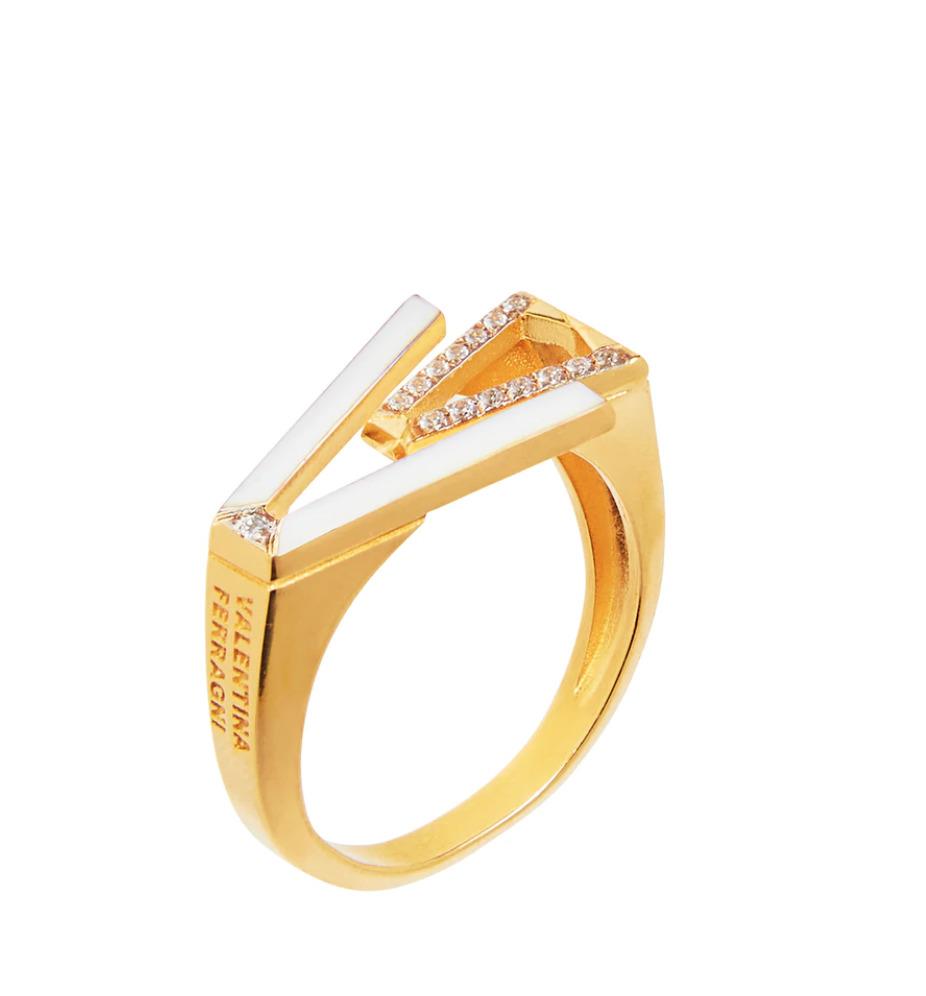 ANELLO MIA WHITE MISURA 18 - VALENTINA FERRAGNI
