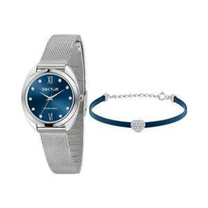 SECTOR 955 BLUE DIAL MESH SILVER BR - SECTOR