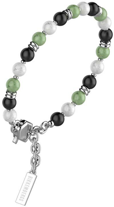 BRACCIALE UOMO BIKKEMBERGS CON PIETRE NATURALI - BIKKEMBERGS