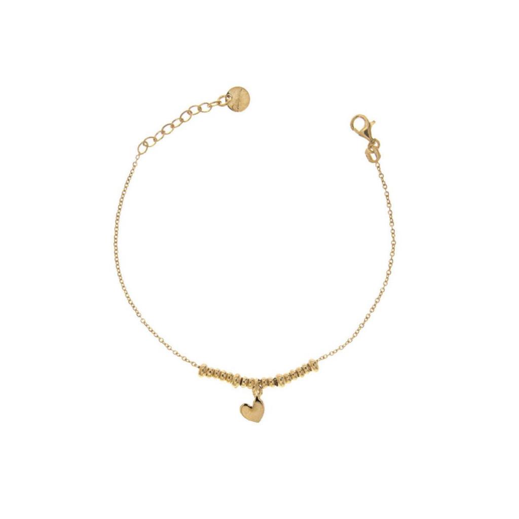 BRACCIALETTO MICRO ANELLI - CUORE - RUE DES MILLE