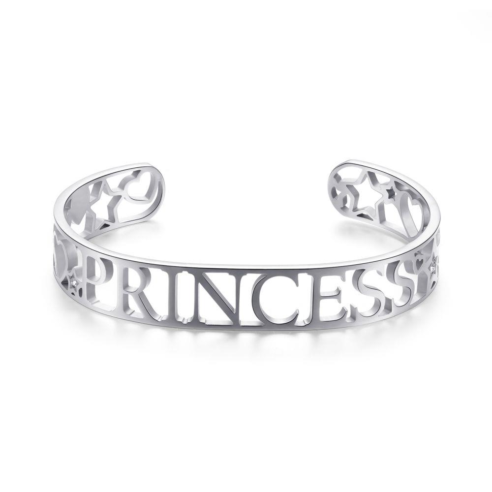 BRACCIALE RIGIDO "PRINCESS" - SILVER - S