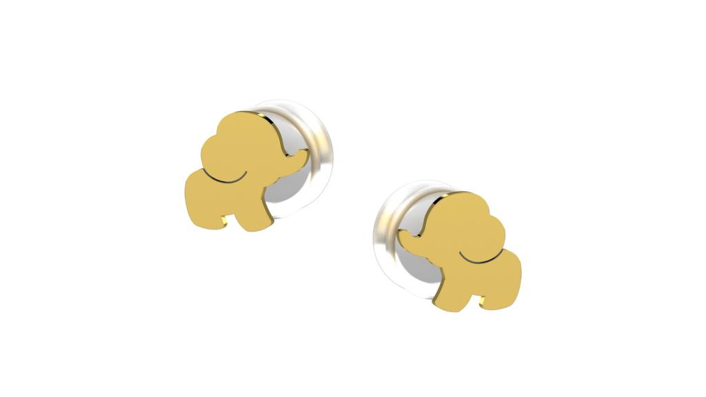 ORECCHINI BAMBINA IN ORO ELEFANTINO - NANAN