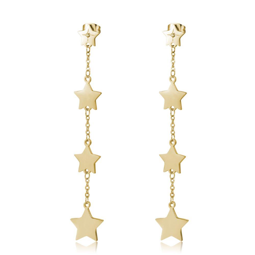 ORECCHINI FANCY GOLD STELLE - S