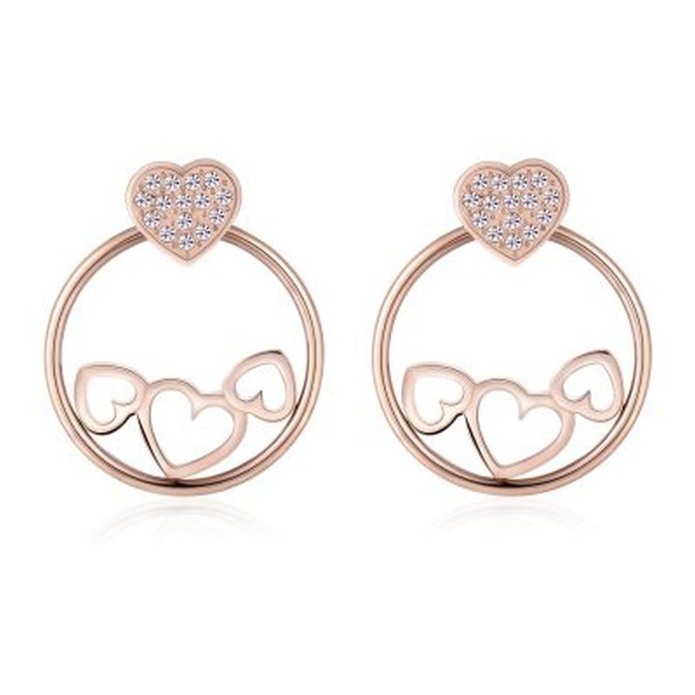 ORECCHINI MAD LOVE CUORI ROS&Egrave;  - S
