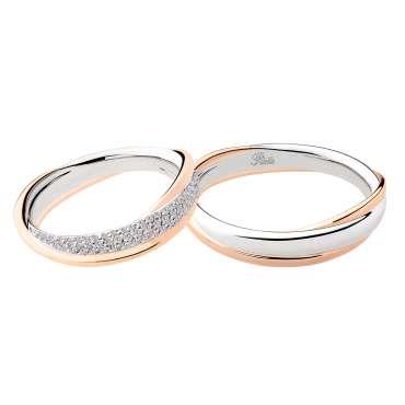 FEDE IN ORO ROSA, BIANCO E DIAMANTI - POLELLO