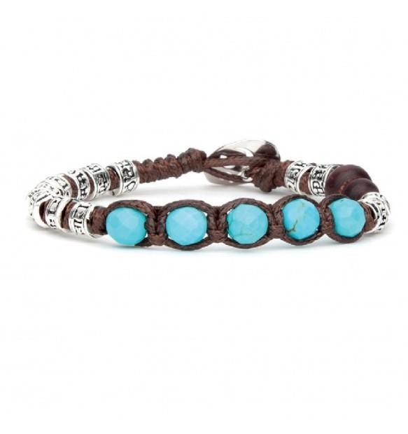 BRACCIALE TAMASHII RUOTA DELLA PREGHIERA TURCHESE - TAMASHII