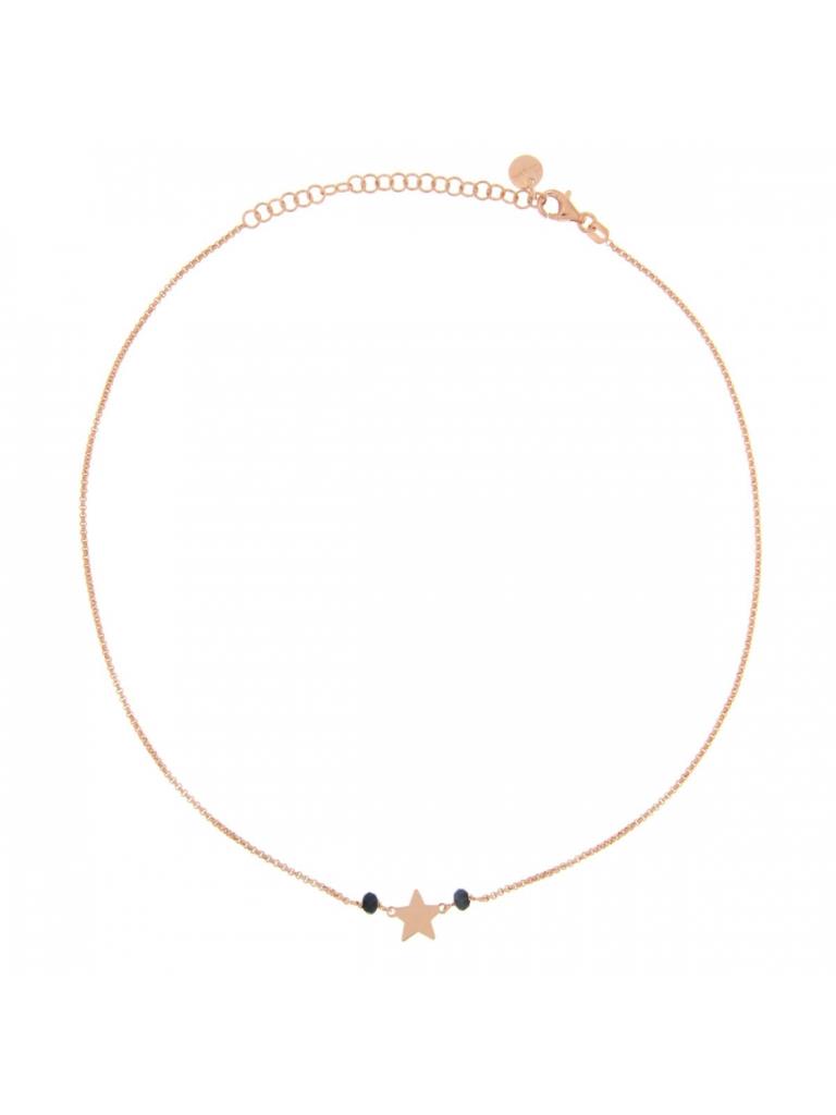 GIROCOLLO CATENELLA PIETRE BLU E STELLA - RUE DES MILLE