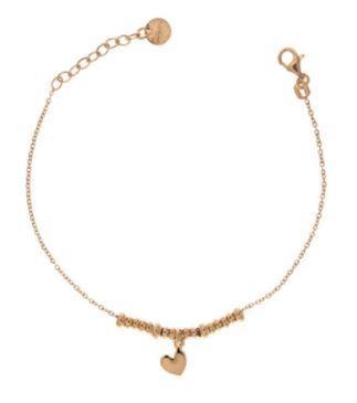 BRACCIALE RUE DES MILLE MICRO ANELLI E CUORE - RUE DES MILLE