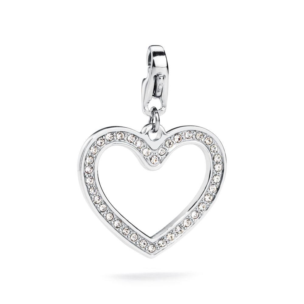 CHARM CUORE CON ZIRCONI - S