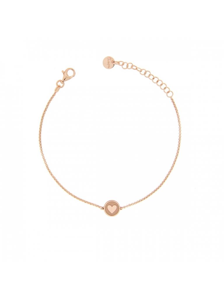 BRACCIALE CATENELLA CON MEDAGLIETTA CON CUORE - RUE DES MILLE