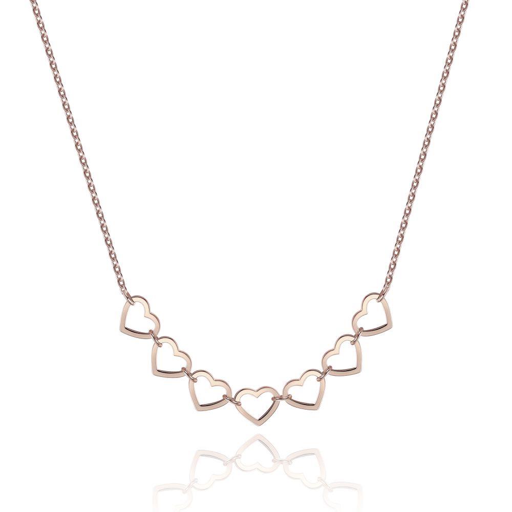 COLLANA CUORICINI ROSÈ - S
