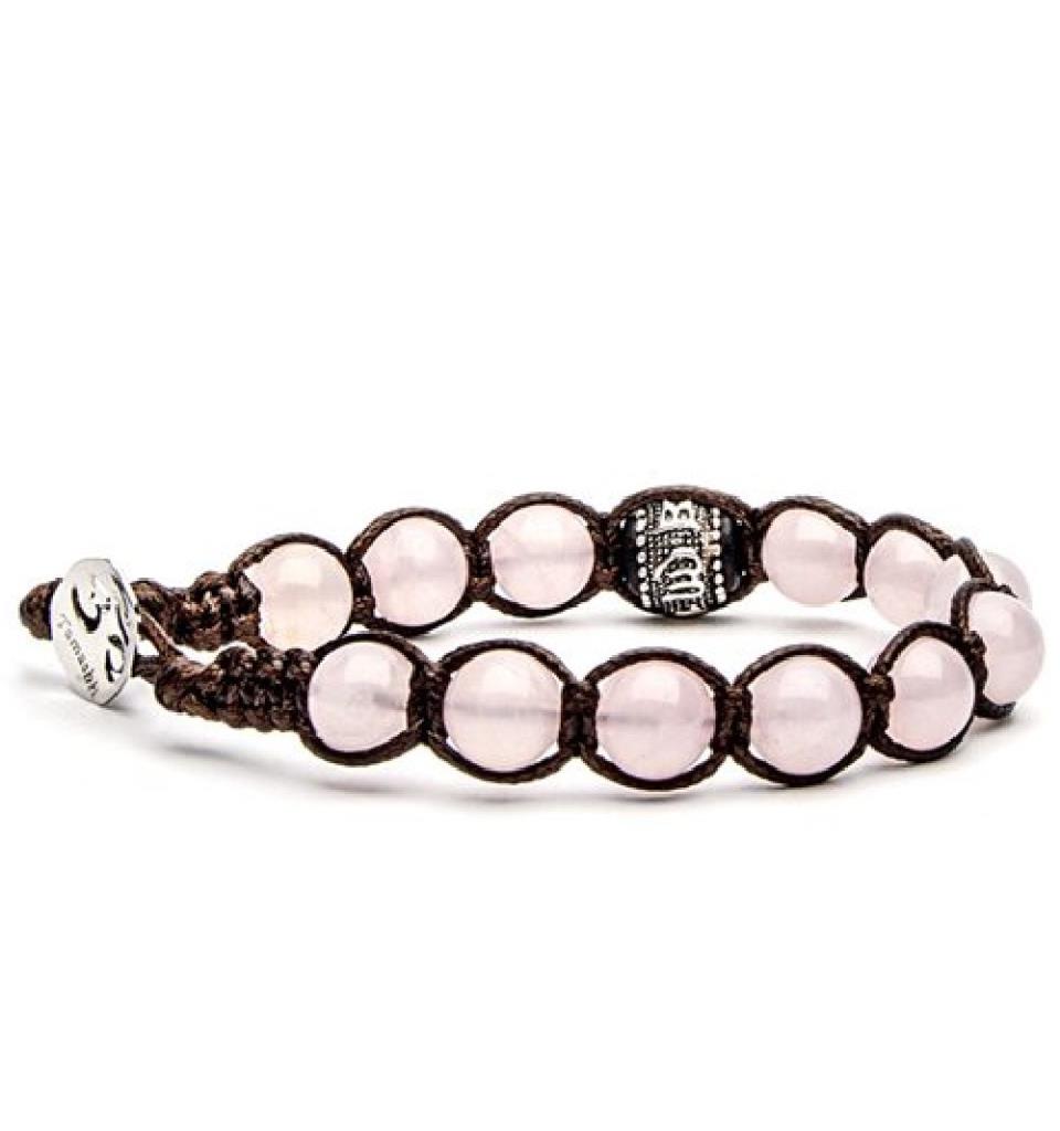 BRACCIALE TAMASHII RUOTA DELLA PREGHIERA QUARZO ROSA - TAMASHII