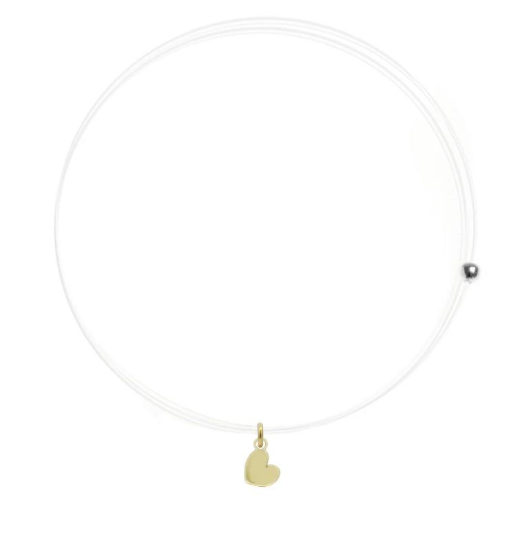 GIROCOLLO LENZA CON CUORE - ORO18KT - RUE DES MILLE