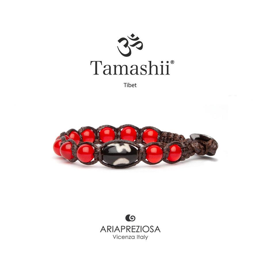 BRACCIALE TAMASHII COURAGE AGATA ROSSO PASSIONE - TAMASHII