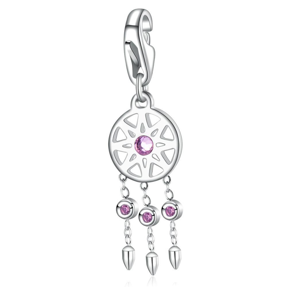 CHARM SCACCIAPENSIERI CON PIETRE ROSA - S