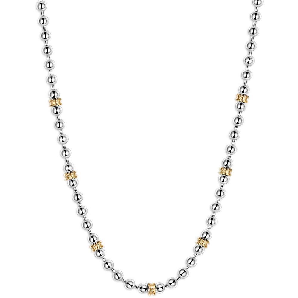 S'AGAP&Ograve; COLLANA UOMO ZENIT ACCIAIO BICOLORE - S