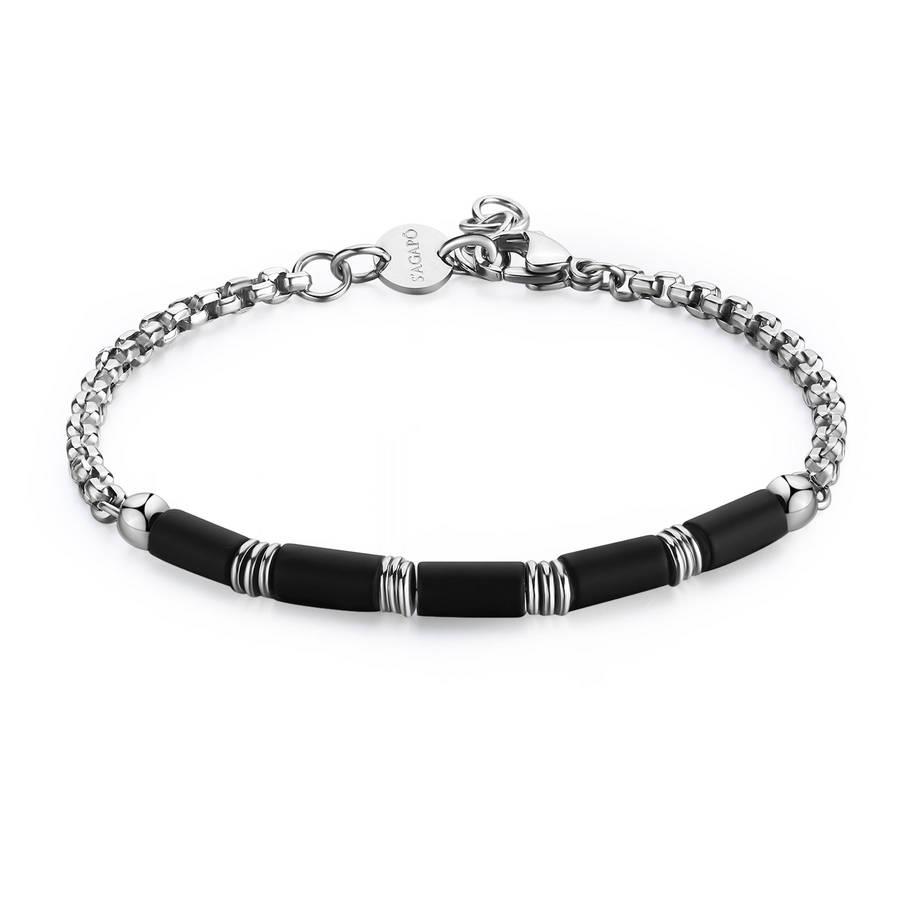 BRACCIALE RIOT IN ACCIAIO S'AGAPO' - S