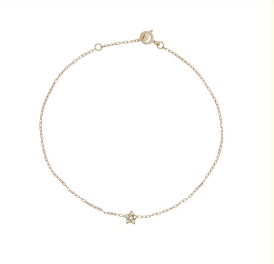 BRACCIALETTO STELLA E DIAMANTI LAB GROWN - ORO18KT - RUE DES MILLE