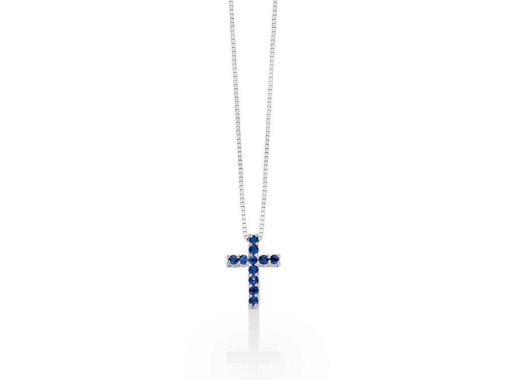 COLLANA CROCE ZAFFIRI YUKIKO - YUKIKO