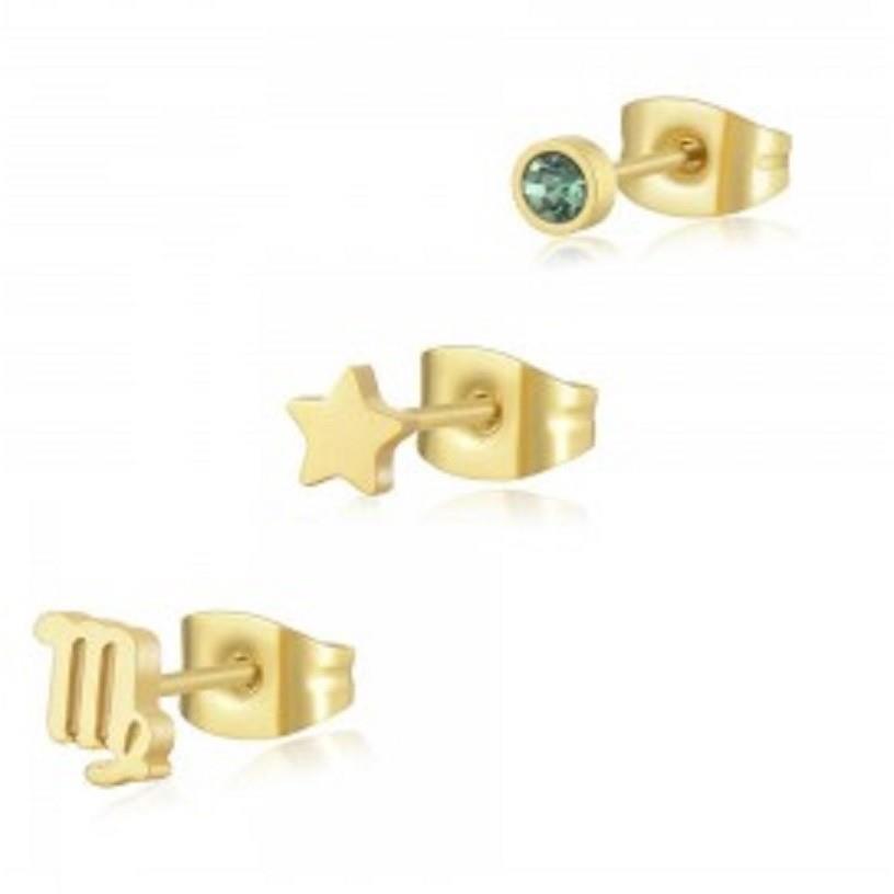 TRIS ORECCHINI CLICK VERGINE - S