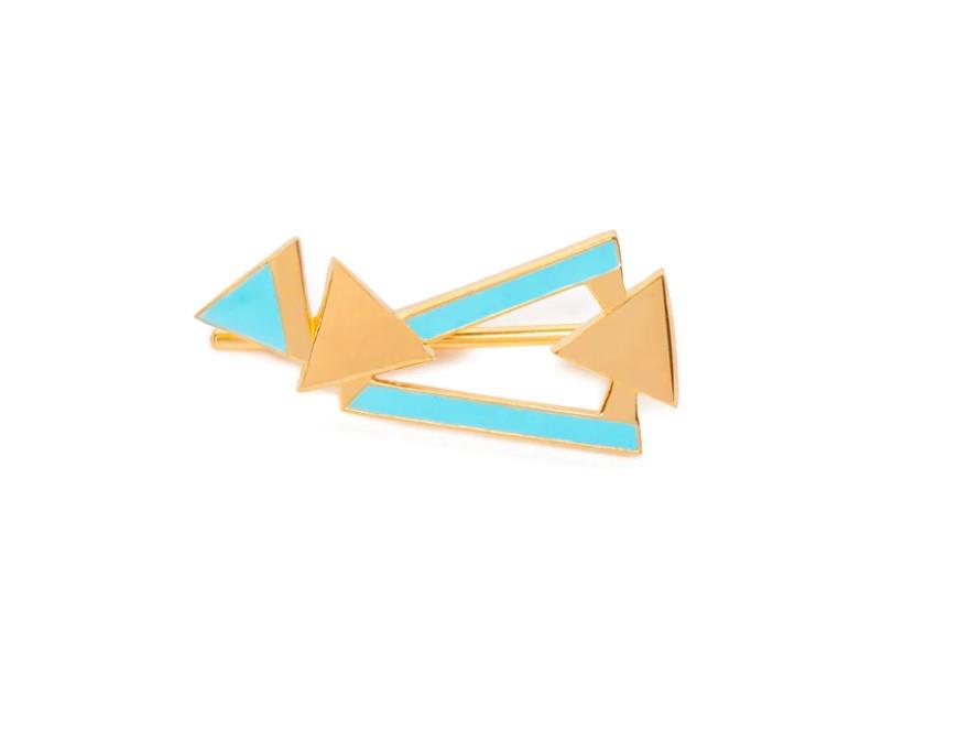 ORECCHINI GAIA LIGHT BLUE VALENTINA FERRAGNI STUDIO - VALENTINA FERRAGNI