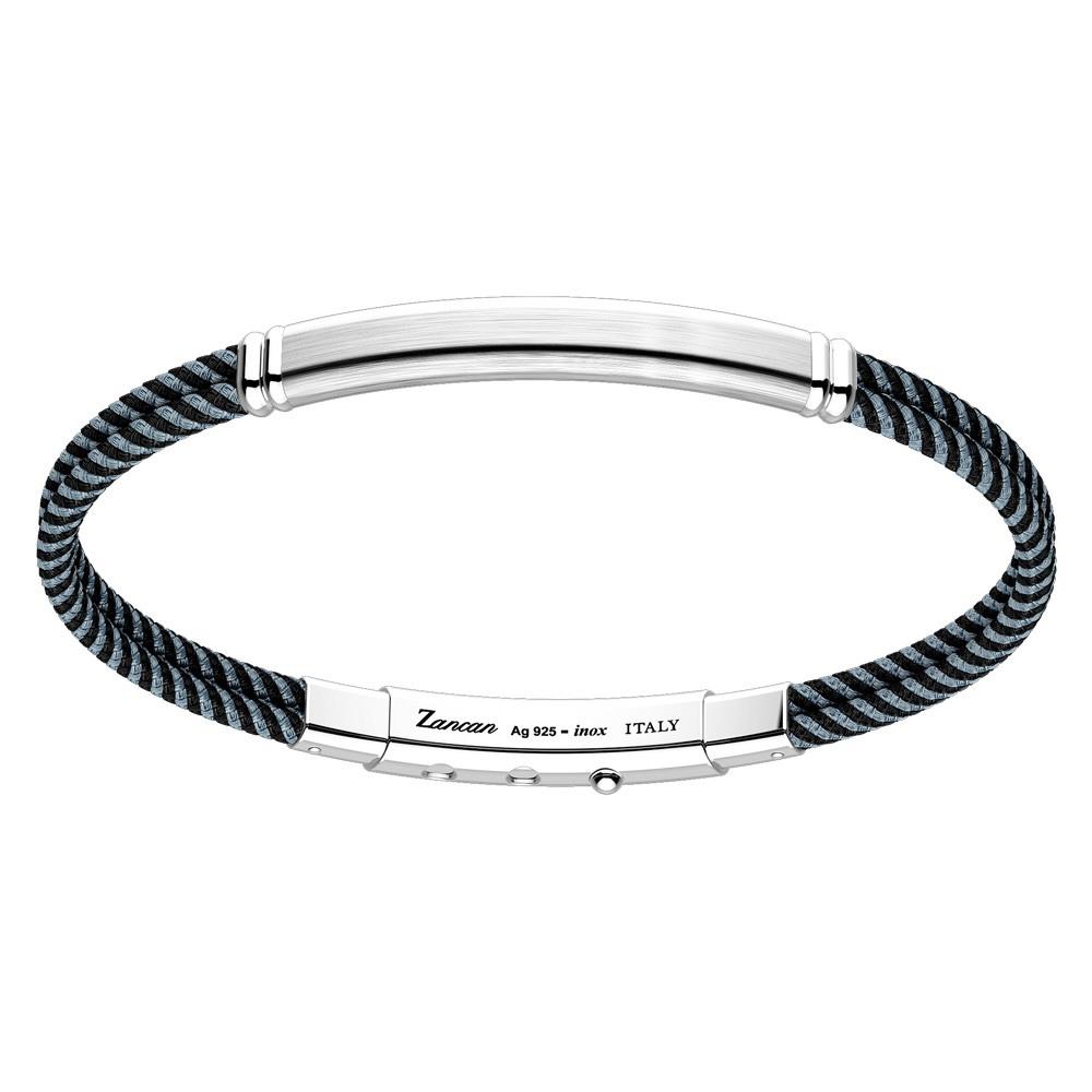BRACCIALE BICOLOR IN KEVLAR E ARGENTO - ZANCAN
