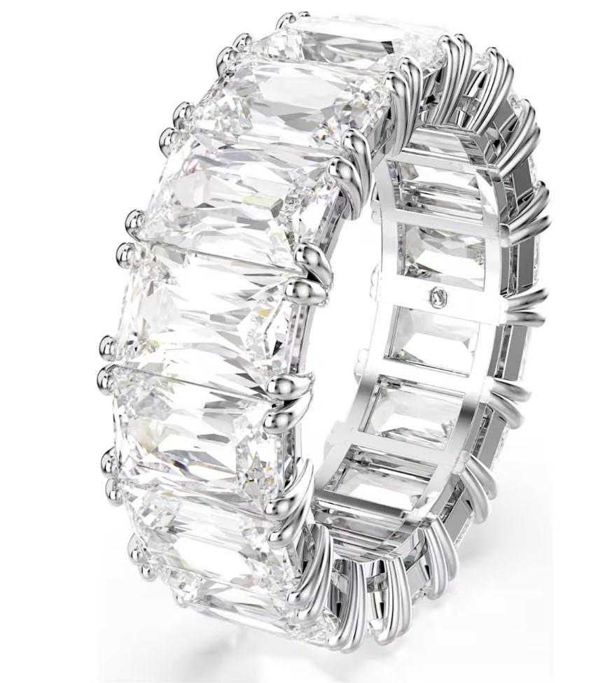 RE MATRIX:ANELLO BAGUETTE WHITE-RHS 60 - SWAROVSKI