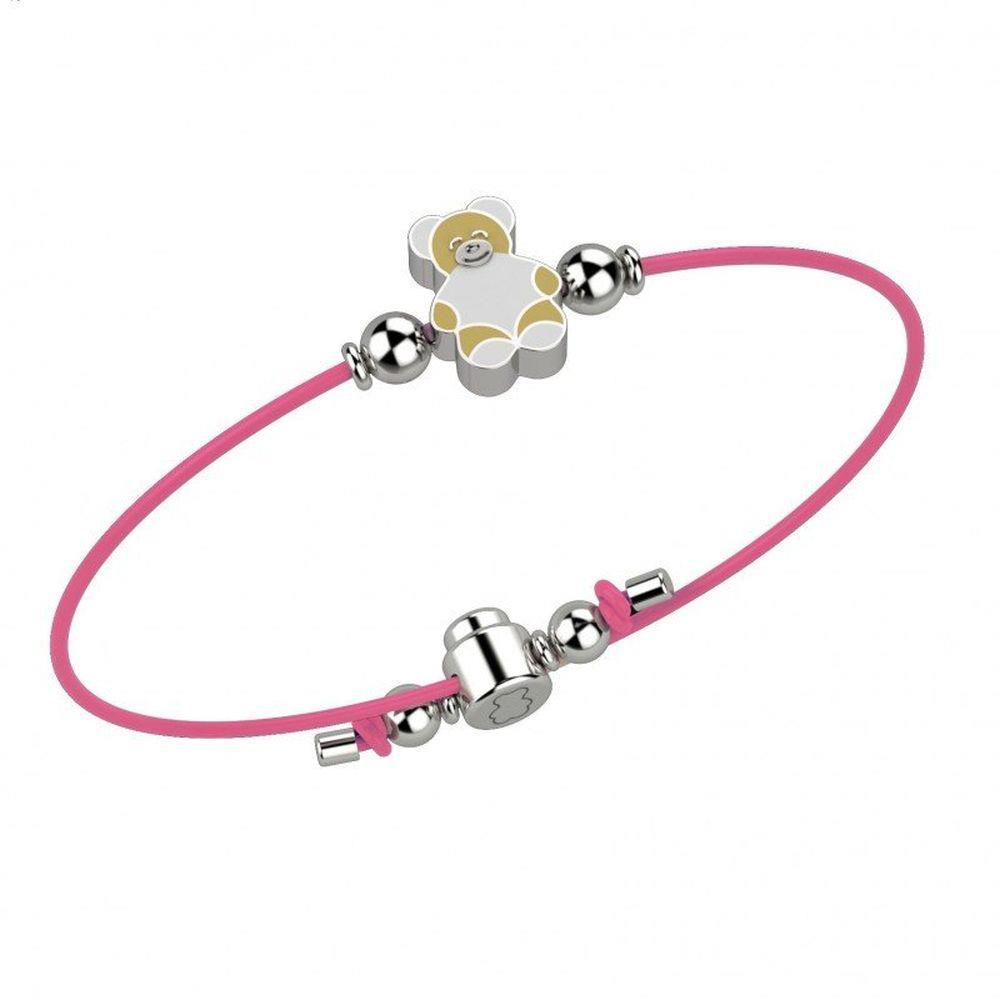 BRACCIALE LACCIO ORSO ROSA - NANAN