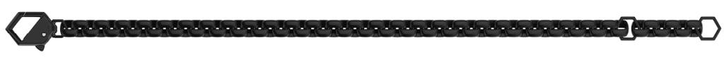 BRACCIALE BIKKEMBERGS SKIN NERO - BIKKEMBERGS