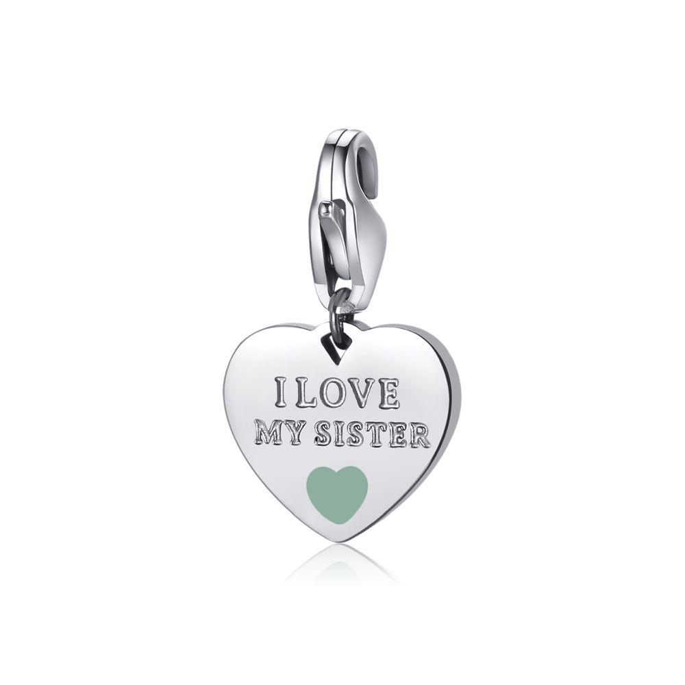 CHARM CUORE "I LOVE MY SISTER" - S