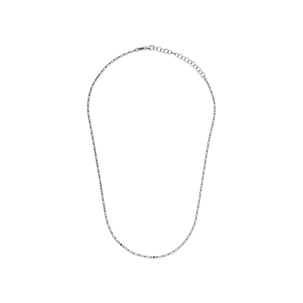 COLLANA IN ORO BIANCO INSERTI DIAMANTATI - DESMOS