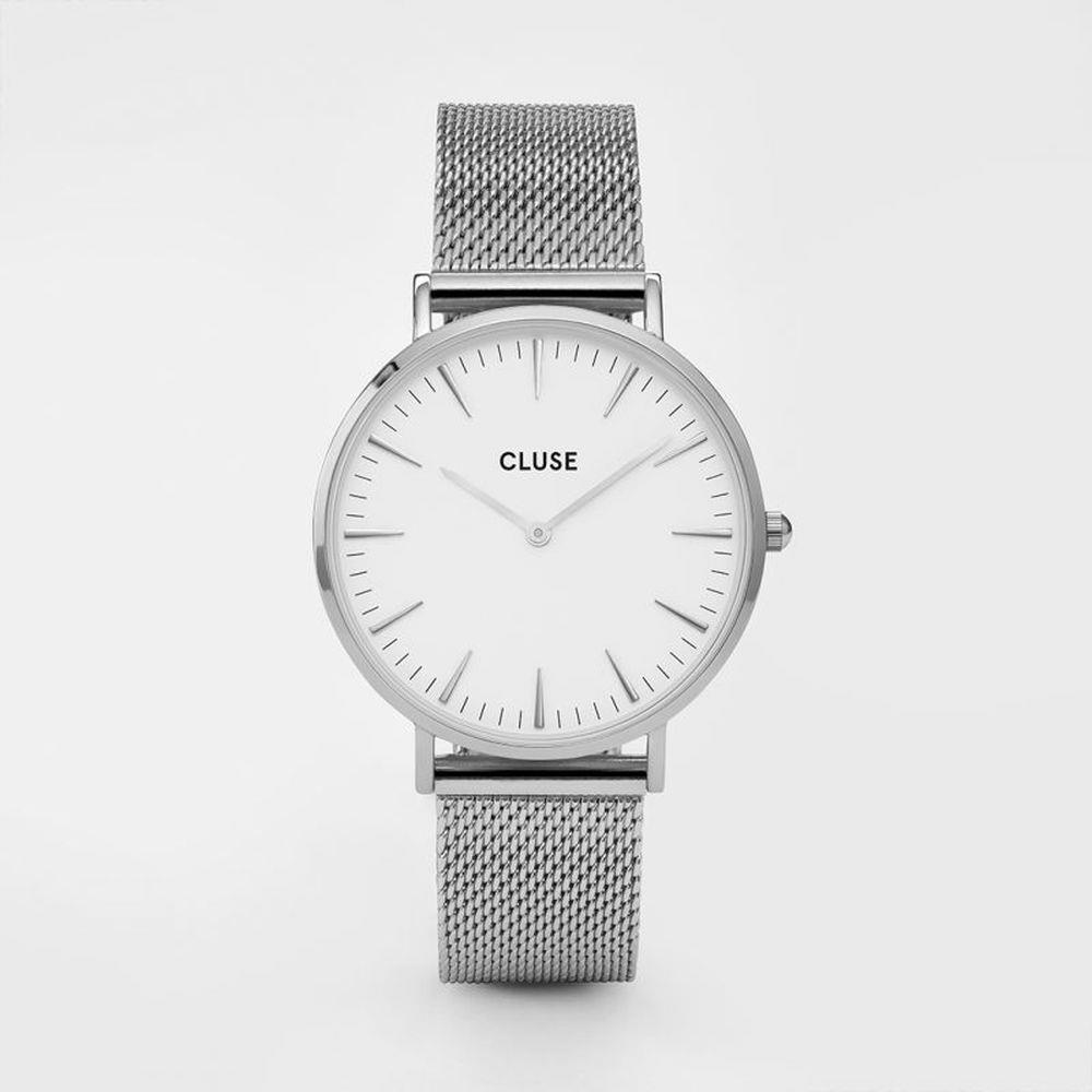 CLUSE LA BOHEME MESH SILVER/WHITE - CLUSE