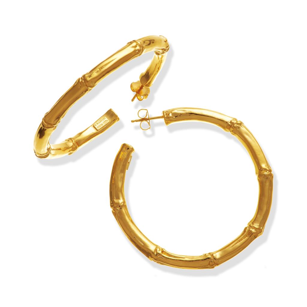 ORECCHINI CERCHIO BAMB&Ugrave; MAXI DORATI - GIOVANNI RASPINI