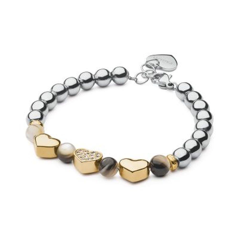 BRACCIALE BONJOUR CUORI GOLD - S