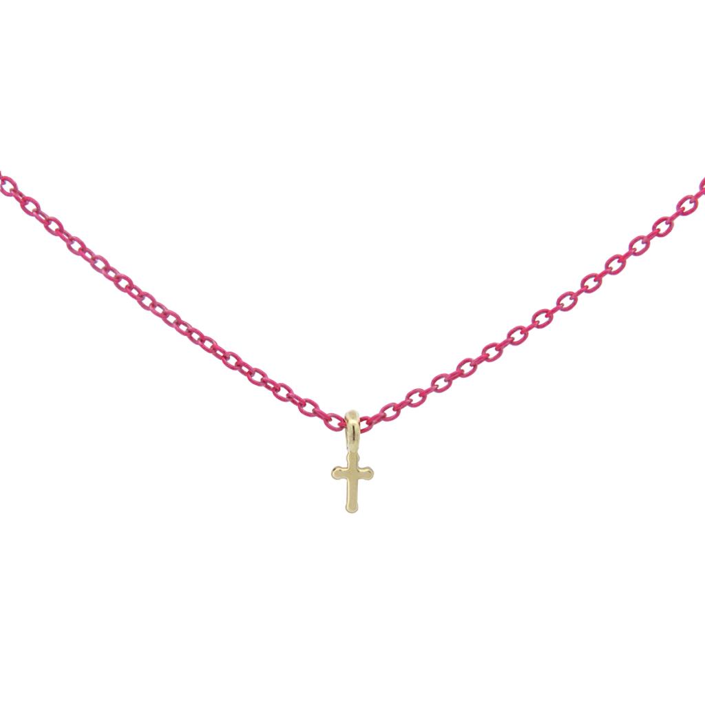 GIROCOLLO FUCSIA CROCE GOLDEN MATE - RUE DES MILLE