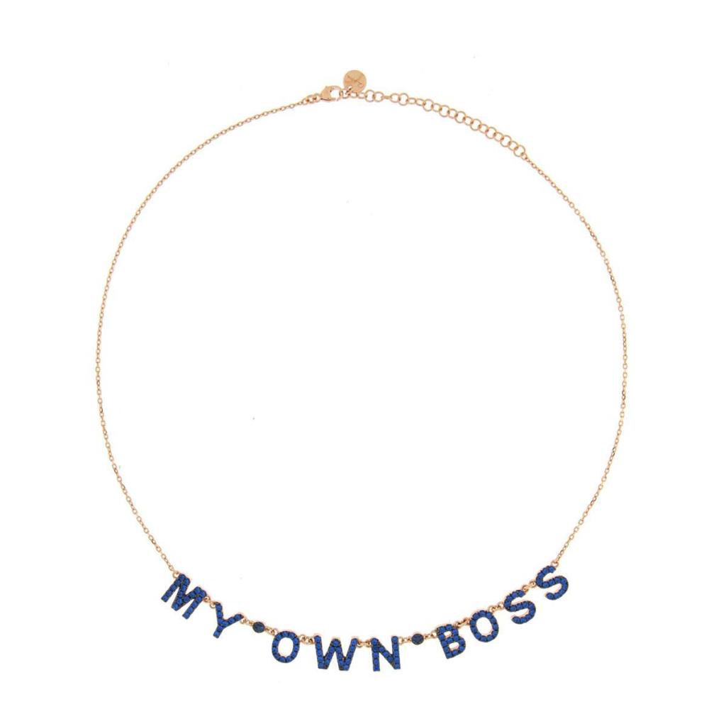 COLLANA PERSONALIZZATA CON ZIRCONI - DA 10 A 11 LETTERE - RUE DES MILLE