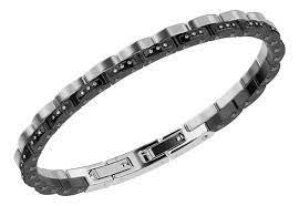 BRACCIALE BICOLORE DIAMANTI BIKKEMBERGS - BIKKEMBERGS