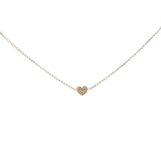 GIROCOLLO CUORE E DIAMANTI LAB GROWN - ORO18KT RUE DES MILLE - RUE DES MILLE