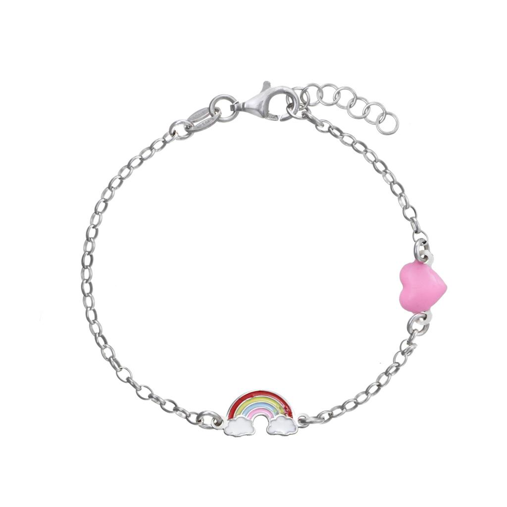 BRACCIALE BIMBA ARCOBALENO - CHI MI AMA