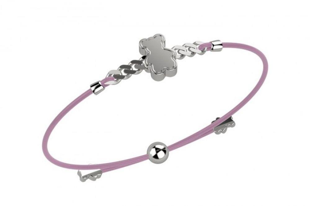 BRACCIALE LACCIO CATENA ORSO ROSA - NANAN