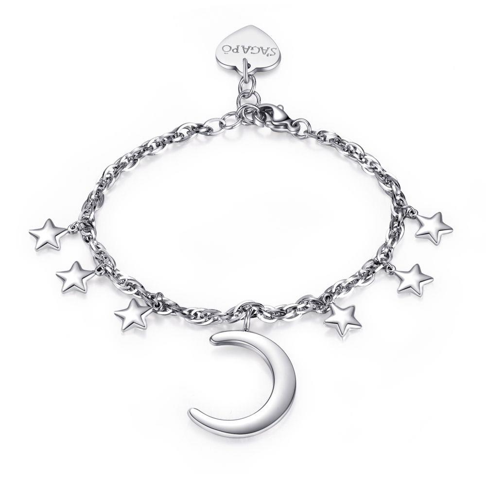 BRACCIALE NEW MOON LUNA E STELLE - S