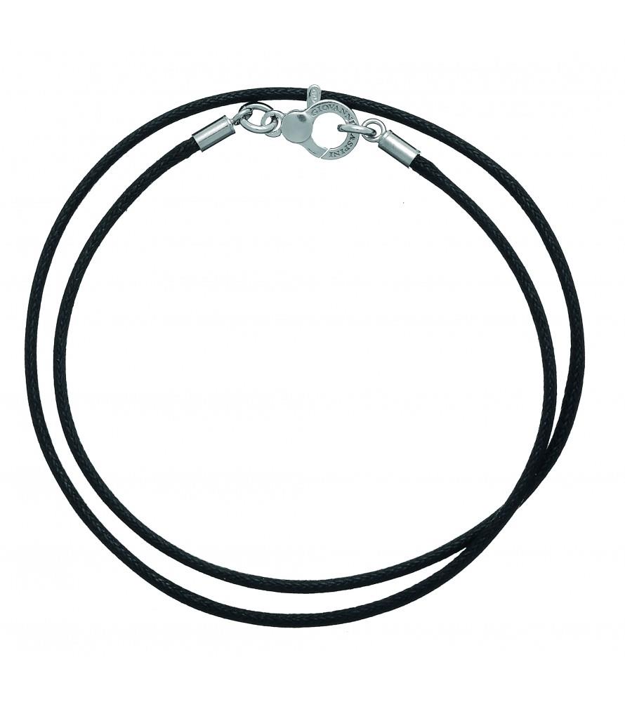 COLLANA CORDINO NERO CON CHARM MASCHERE - GIOVANNI RASPINI