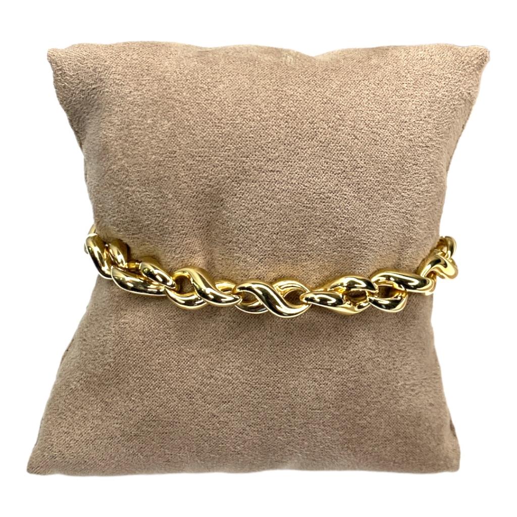 BRACCIALE TORCHON LISCIO ORO GIALLO - JIMMY O